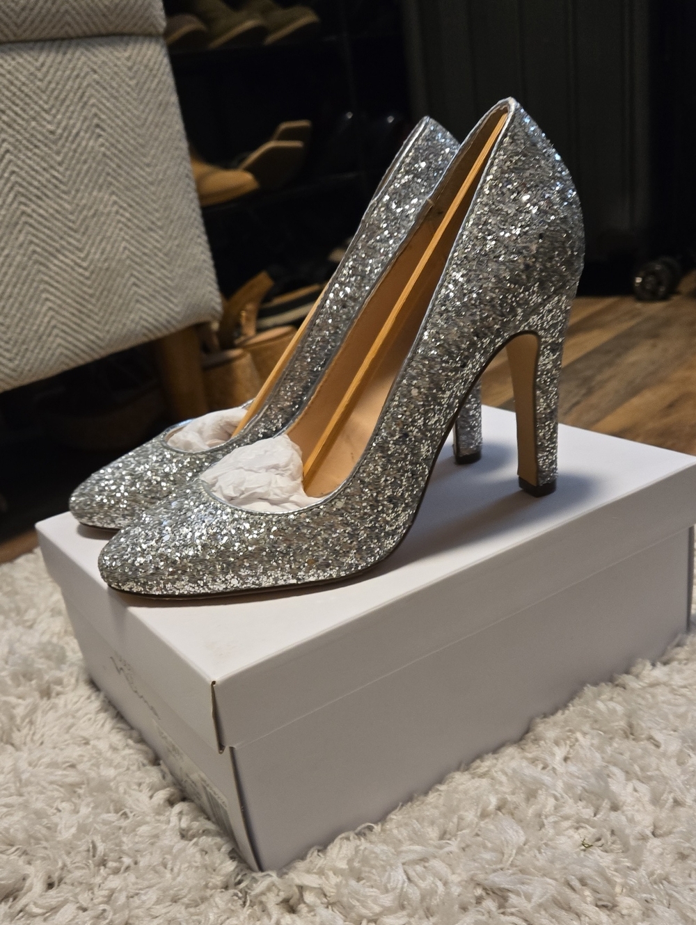Silver Wedding Pumps